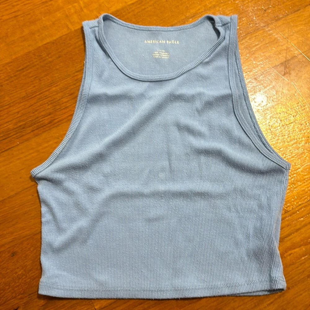 American Eagle Crop Top High Neck Tank